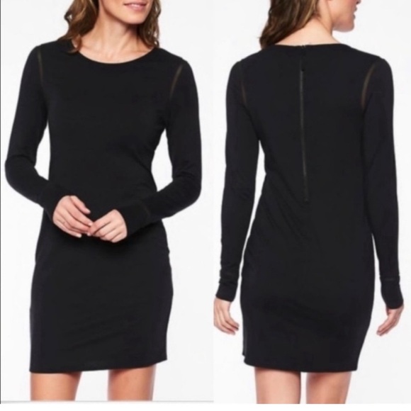 Athleta Dresses & Skirts - Athleta Black Industry Weekday Long Sleeve Mini size xs